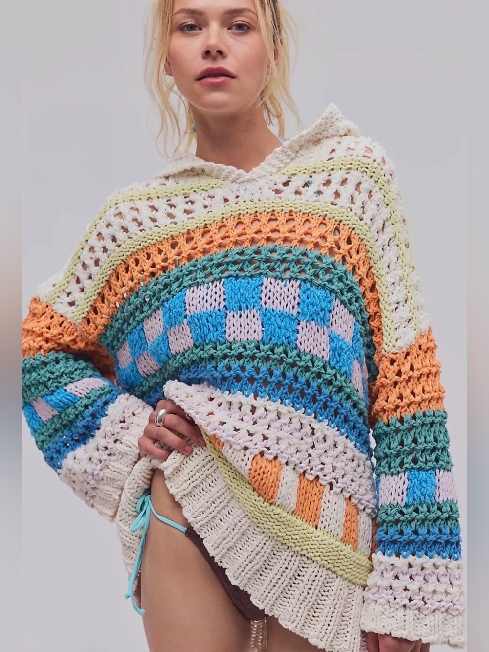 Free People Poolside Crochet Hoodie Sold Out